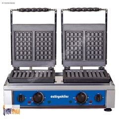 Öztiryakiler WKM 25 02 Kare Waffle Makinesi, Çift Kullanım Alanlı