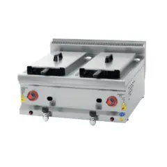 CSA Gazlı 8+8 Litre Set Üstü Fritöz 60x60x30 cm KRCS.SFG.660