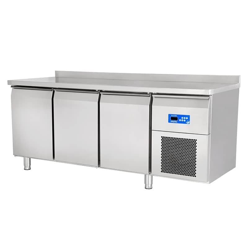 Öztiryakiler 3 Inox Kapılı Yatay Tip Derin Dondurucu, Tag 370 Lmv, 430 Kalite