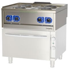 Öztiryakiler Optimum 700 Seri Set Üstü Ocak, Elektrikli, Dörtlü, 80x70x30 cm,
