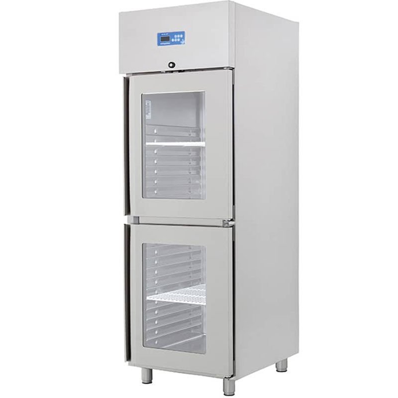 Öztiryakiler Çift Cam Kapılı Dik Tip Buzdolabı, Gn 600 NMV Model, 304 Model