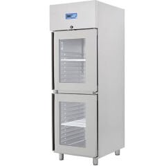 Öztiryakiler Çift Cam Kapılı Dik Tip Buzdolabı, Gn 600 NMV Model, 304 Model