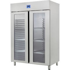 Öztiryakiler Çift Cam Kapılı, K Tipi 430 Kalite, GN 1200 NMV Model