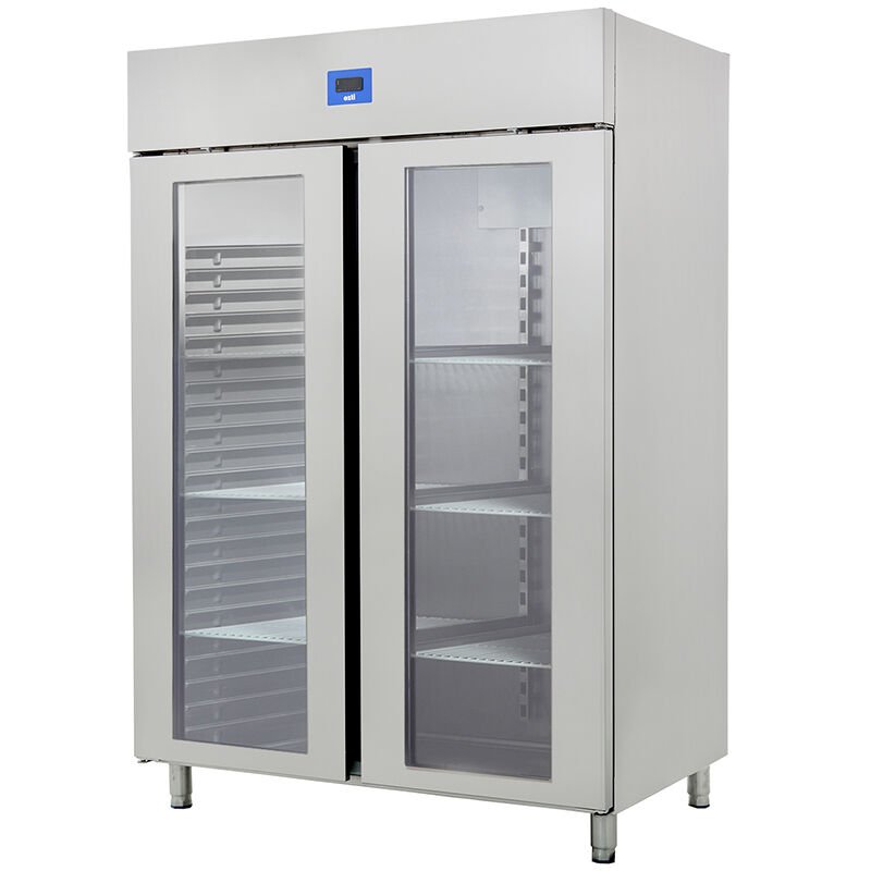 Öztiryakiler Dört Yarım Cam Kapılı Dik Tip Buzdolabı , K Tip , GN 1200 NMV Model, 430 Kalite