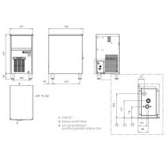 Simag SDE40 Küp Buz Makinesi, 38 kg/gün, 2000 buz/gün