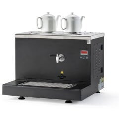 Cappadocia Dijital Çay Kazanı, 2 Demlikli, Elektrikli, Statik Boyalı, Siyah