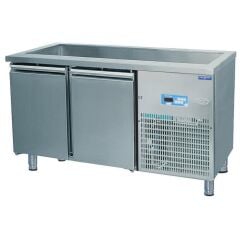 ÖZTİRYAKİLER TAG 270 NTV CIFT INOX KAPI BUZDOLABI SOGUK SERVIS BANKOSU 142*70 7919.27NTV.24