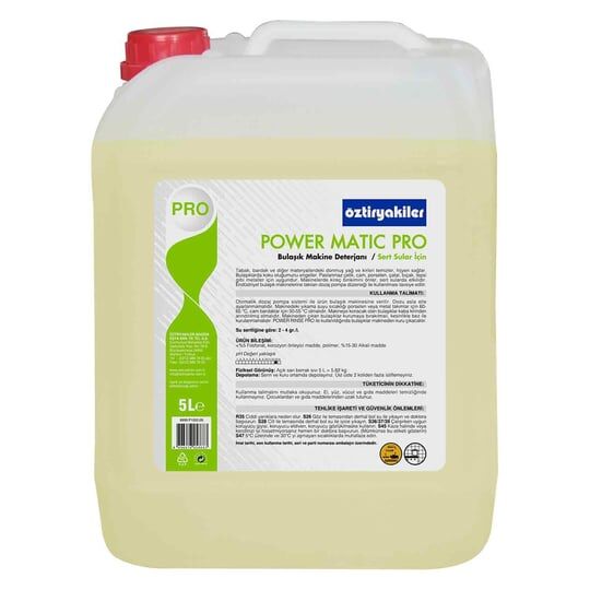POWER MATIC PRO BULAŞIK MAKİNESİ DETERJANI (SERT SULAR İÇİN)  20L