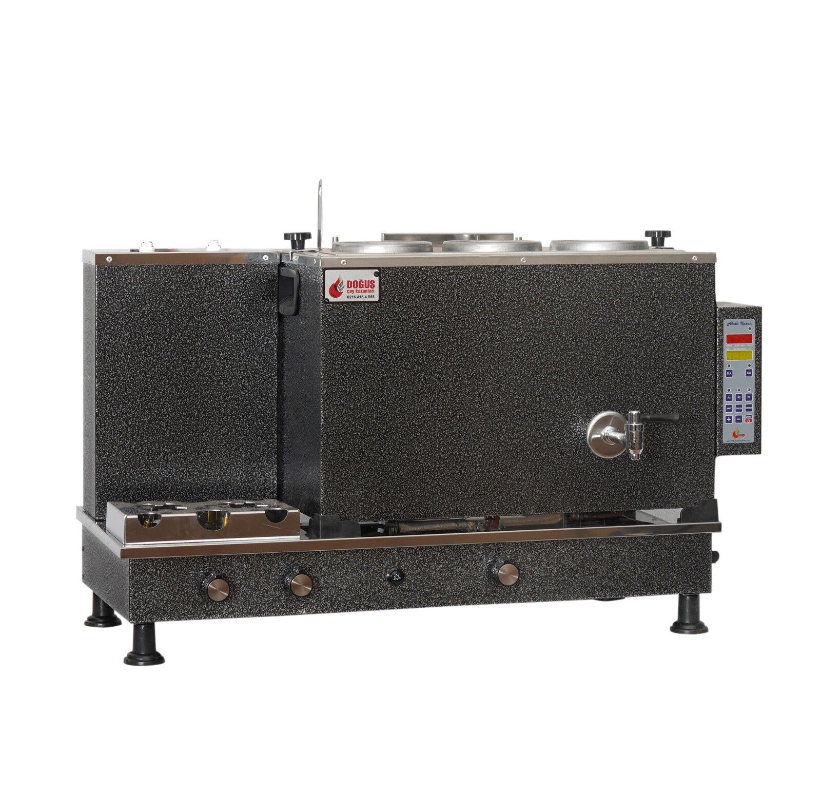 DOĞUŞ 3 DEMLİKLİ AKILLI FULL OTOMATİK ÇAY KAZANI DCA SERİSİ