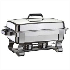 Öztiryakiler Chafing Dish, 1/1 Normal Kapak, Was Ayak, Mat