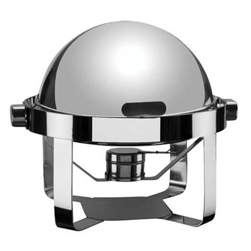 Öztiryakiler Chafing Dish, Küresel Kapak, Düz Ayak, Mat