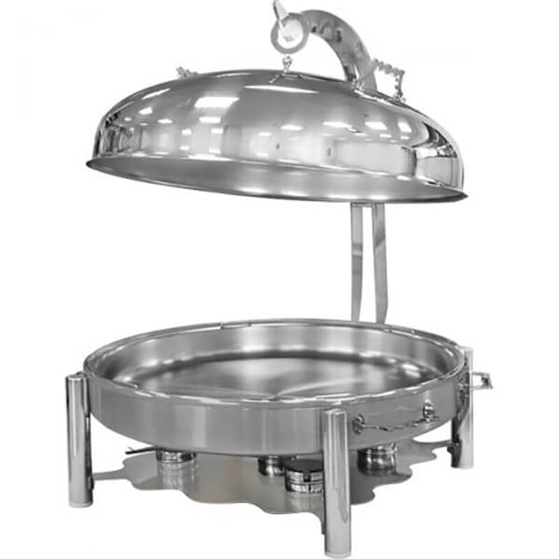 Öztiryakiler Chafing Dish, Yuvarlak 60 cm Kapak, Ortadoğu Model, Sarı Askılı