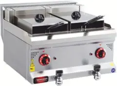 CSA Elektrikli Fritöz 9+9 Litre Set Üstü 60x60x30 cm