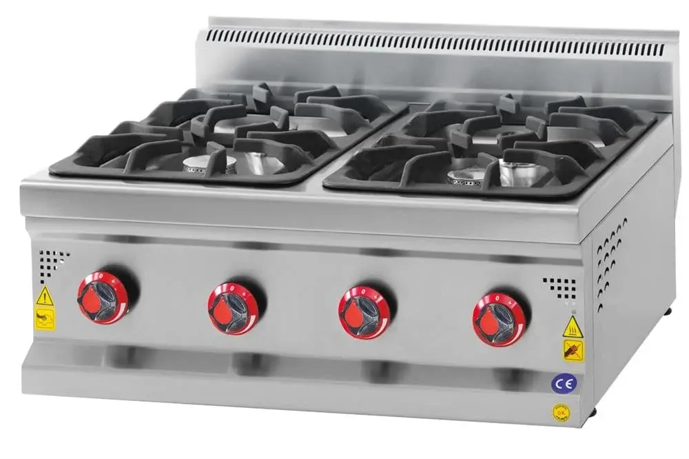 CSA 4 lü Gazlı Ocak Set Üstü Ce Belgeli 60x60x30 cm