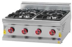 CSA 4 lü Gazlı Ocak Set Üstü Ce Belgeli 60x60x30 cm